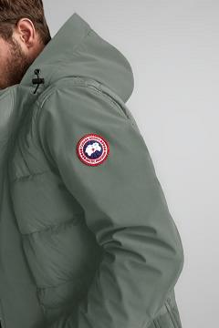 Chamarras Canada Goose Hombre Outlet - Breton Chaqueta De Plumas Verdes TX4385792